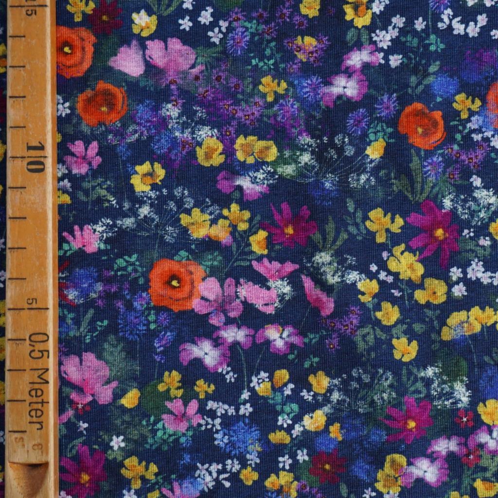 Baumwolljersey bunte Blumenwiese – FVJ